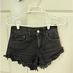 American Eagle Black Denim Shorts